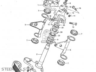 STEERING STEM - GS450GA 1982 (Z) USA (E03)
