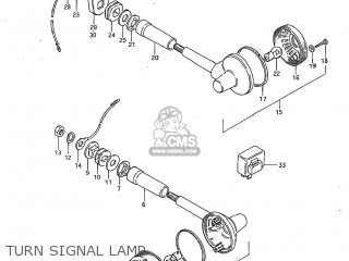 TURN SIGNAL LAMP - GS450GA 1982 (Z) USA (E03)