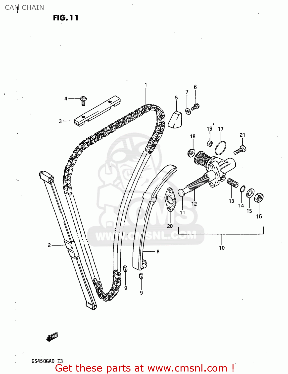CAM CHAIN GS450GA 1983 (D) USA (E03)
