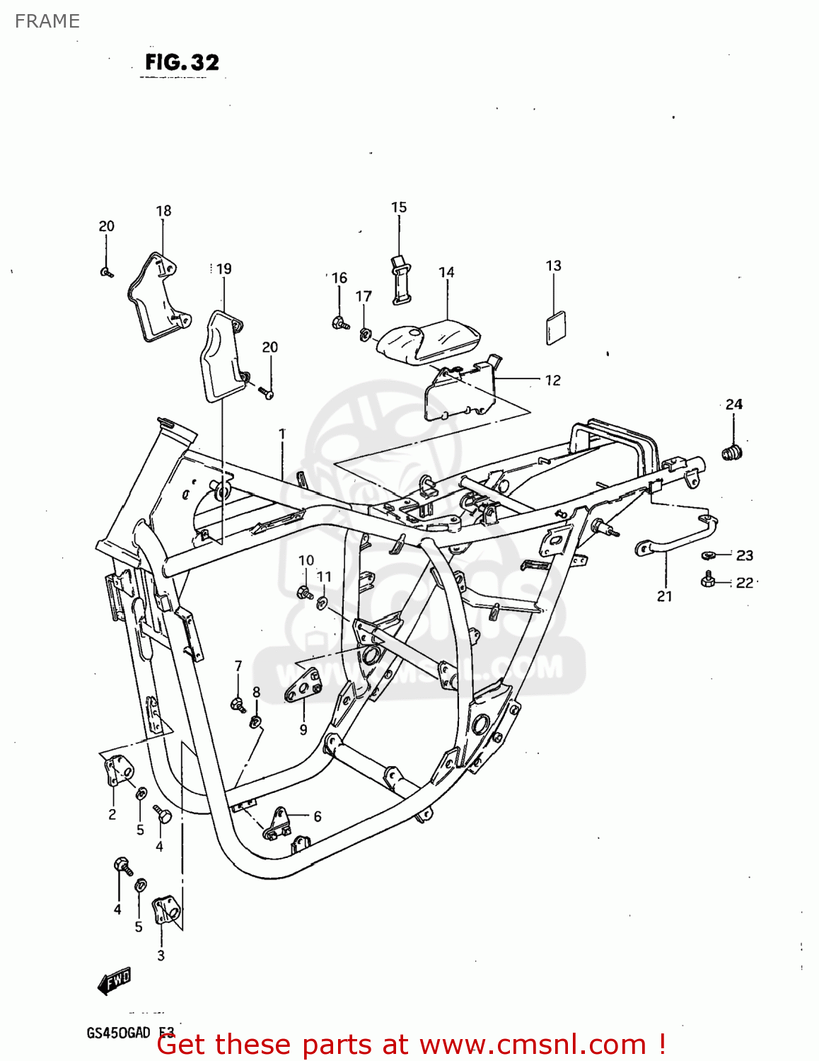 FRAME GS450GA 1983 (D) USA (E03)