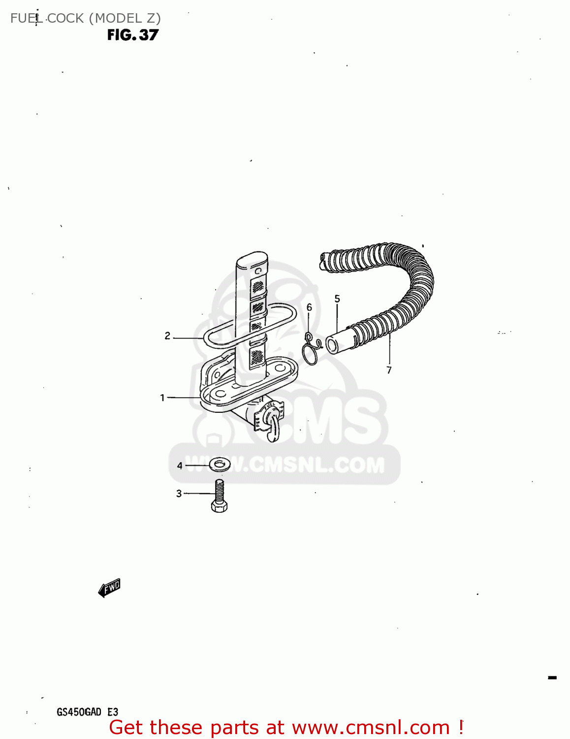 FUEL COCK (MODEL Z) GS450GA 1983 (D) USA (E03)