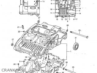 CRANKCASE - GS450GA 1983 (D) USA (E03)