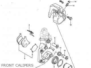 FRONT CALIPERS - GS450GA 1983 (D) USA (E03)