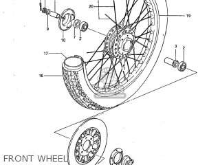 FRONT WHEEL - GS450GA 1983 (D) USA (E03)