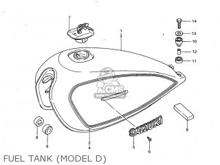 FUEL TANK (MODEL D) - GS450GA 1983 (D) USA (E03)