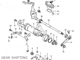 GEAR SHIFTING - GS450GA 1983 (D) USA (E03)