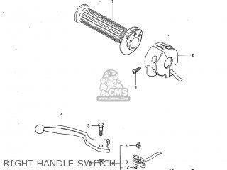 RIGHT HANDLE SWITCH - GS450GA 1983 (D) USA (E03)