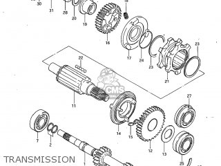TRANSMISSION - GS450GA 1983 (D) USA (E03)