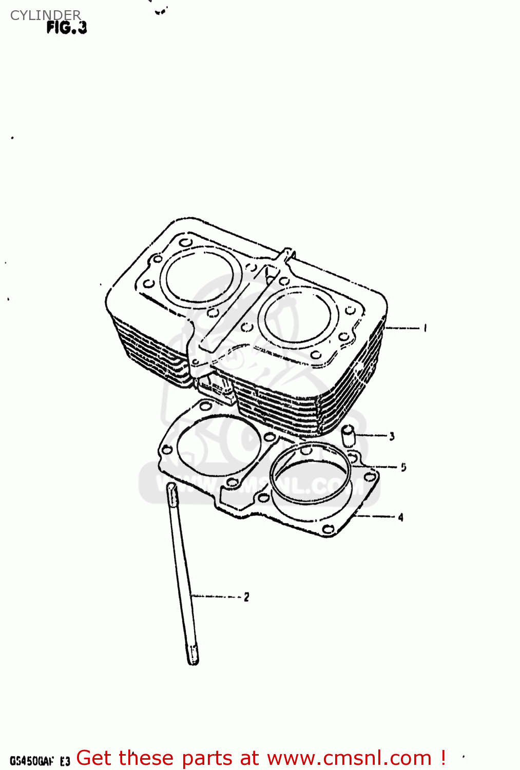 CYLINDER GS450GA 1985 (F) USA (E03)