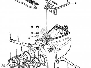 AIR CLEANER - GS450GA 1985 (F) USA (E03)