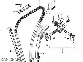 CAM CHAIN - GS450GA 1985 (F) USA (E03)