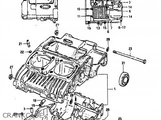 CRANKCASE - GS450GA 1985 (F) USA (E03)