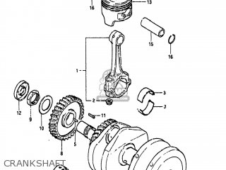 CRANKSHAFT - GS450GA 1985 (F) USA (E03)