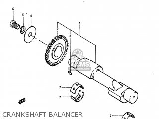 CRANKSHAFT BALANCER - GS450GA 1985 (F) USA (E03)
