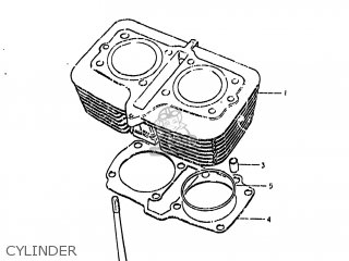 CYLINDER - GS450GA 1985 (F) USA (E03)