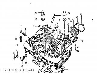 CYLINDER HEAD - GS450GA 1985 (F) USA (E03)