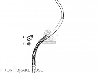 FRONT BRAKE HOSE - GS450GA 1985 (F) USA (E03)