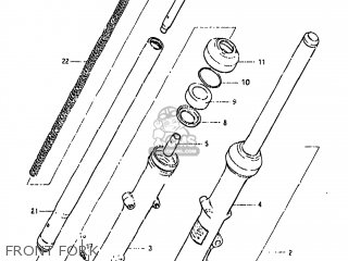 FRONT FORK - GS450GA 1985 (F) USA (E03)