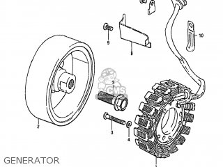 GENERATOR - GS450GA 1985 (F) USA (E03)