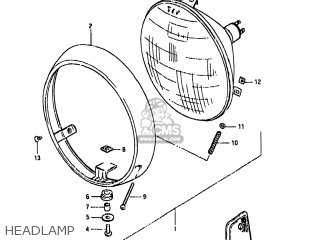 HEADLAMP - GS450GA 1985 (F) USA (E03)