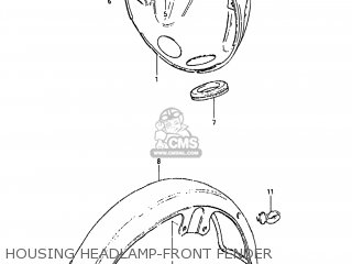 HOUSING HEADLAMP-FRONT FENDER - GS450GA 1985 (F) USA (E03)