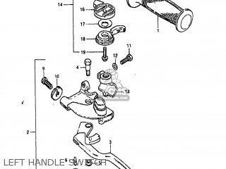 LEFT HANDLE SWITCH - GS450GA 1985 (F) USA (E03)