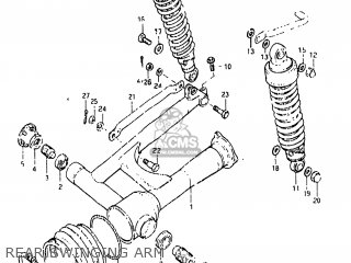 REAR SWINGING ARM - GS450GA 1985 (F) USA (E03)