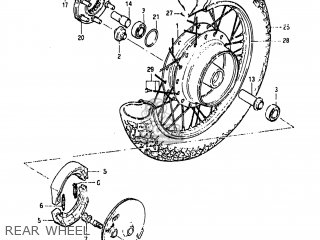 REAR WHEEL - GS450GA 1985 (F) USA (E03)