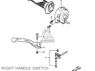 RIGHT HANDLE SWITCH - GS450GA 1985 (F) USA (E03)