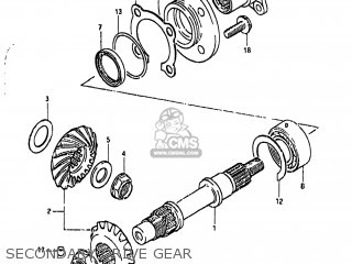 SECONDARY DRIVE GEAR - GS450GA 1985 (F) USA (E03)
