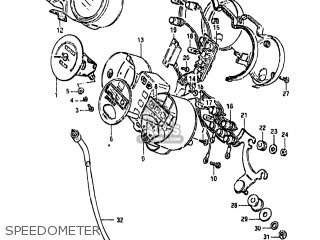 SPEEDOMETER - GS450GA 1985 (F) USA (E03)