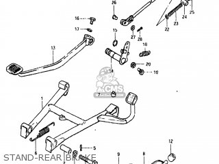 STAND-REAR BRAKE - GS450GA 1985 (F) USA (E03)