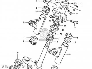 STEERING STEM - GS450GA 1985 (F) USA (E03)