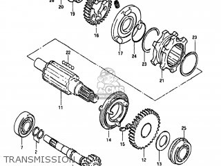 TRANSMISSION - GS450GA 1985 (F) USA (E03)