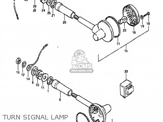 TURN SIGNAL LAMP - GS450GA 1985 (F) USA (E03)