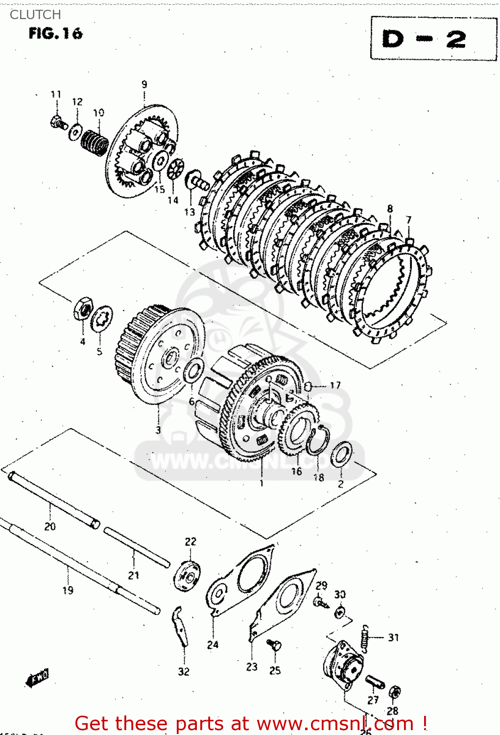 CLUTCH GS450L 1980 (T) (E02 E21 E22 E24 E25)