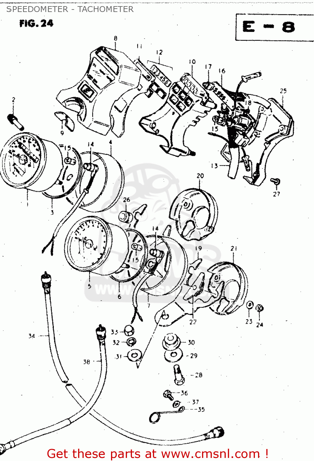 SPEEDOMETER - TACHOMETER GS450L 1980 (T) (E02 E21 E22 E24 E25)