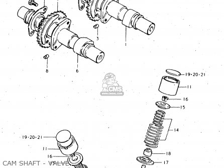CAM SHAFT - VALVE - GS450L 1980 (T) (E02 E21 E22 E24 E25)