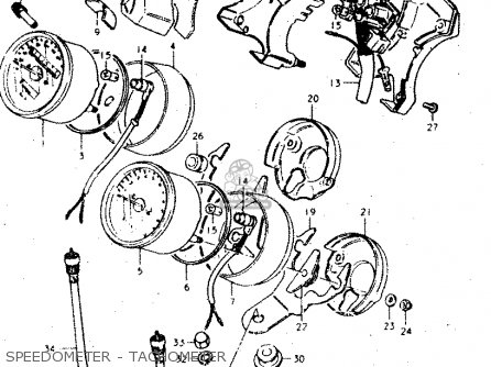 SPEEDOMETER - TACHOMETER - GS450L 1980 (T) (E02 E21 E22 E24 E25)