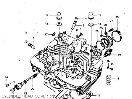 CYLINDER HEAD COVER (MODEL Z) - GS450L 1980 (T) (E02 E21 E22 E24 E25)
