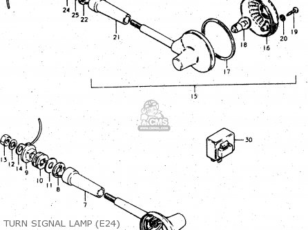 TURN SIGNAL LAMP (E24) - GS450L 1980 (T) (E02 E21 E22 E24 E25)