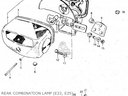 REAR COMBINATION LAMP (E22, E25) - GS450L 1980 (T) (E02 E21 E22 E24 E25)