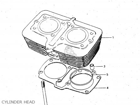 CYLINDER HEAD - GS450L 1980 (T) (E02 E21 E22 E24 E25)