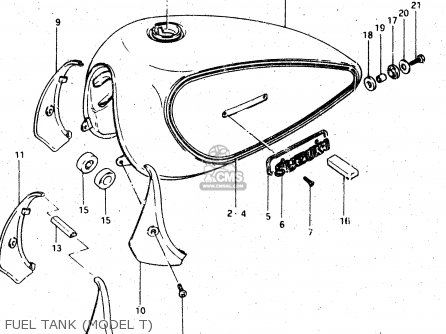 FUEL TANK (MODEL T) - GS450L 1980 (T) (E02 E21 E22 E24 E25)