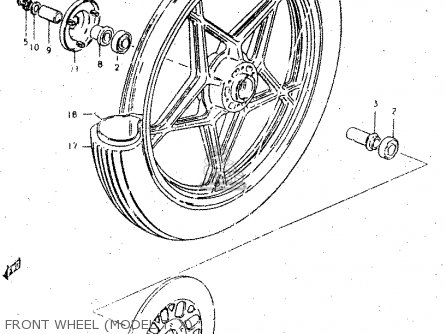 FRONT WHEEL (MODEL T, X) - GS450L 1980 (T) (E02 E21 E22 E24 E25)