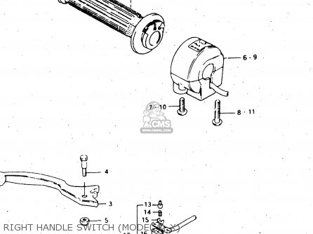 RIGHT HANDLE SWITCH (MODEL T, X) - GS450L 1980 (T) (E02 E21 E22 E24 E25)