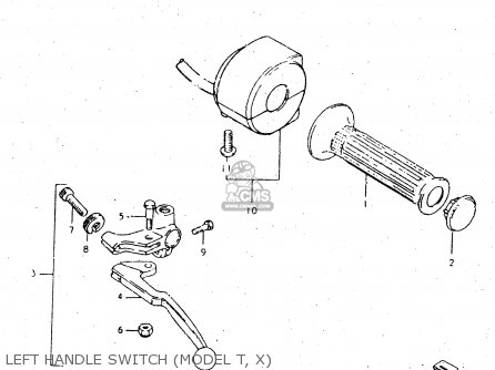 LEFT HANDLE SWITCH (MODEL T, X) - GS450L 1980 (T) (E02 E21 E22 E24 E25)