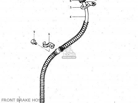 FRONT BRAKE HOSE - GS450L 1980 (T) (E02 E21 E22 E24 E25)