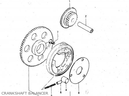 CRANKSHAFT BALANCER - GS450L 1980 (T) (E02 E21 E22 E24 E25)