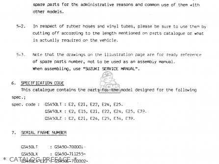 * CATALOG PREFACE * - GS450L 1980 (T) (E02 E21 E22 E24 E25)